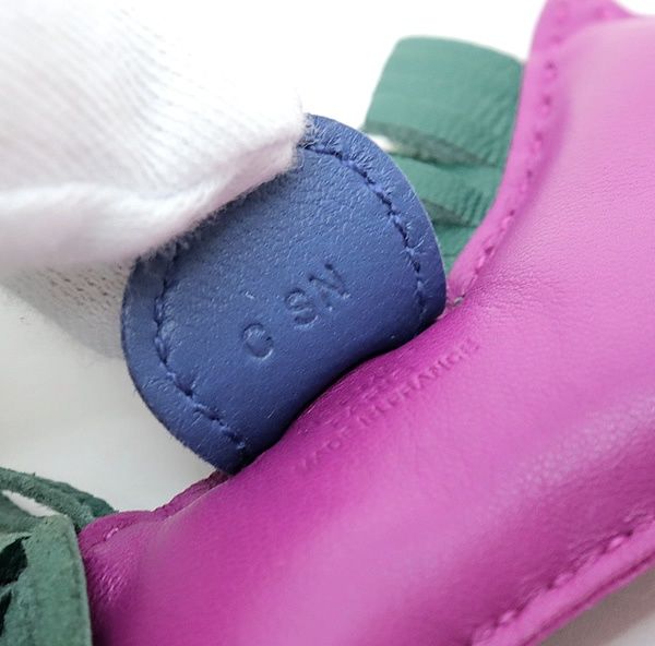 HERMES バッグチャーム ロデオ ローズパープルPM 広尾店】エルメス