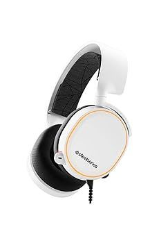 【中古】(非常に良い)SteelSeries ゲーミングヘッドセット マイク付き 有線 密閉型 PC PS5 PS4 Switch 対応 7.1chサラウンド Arctis 5 61507