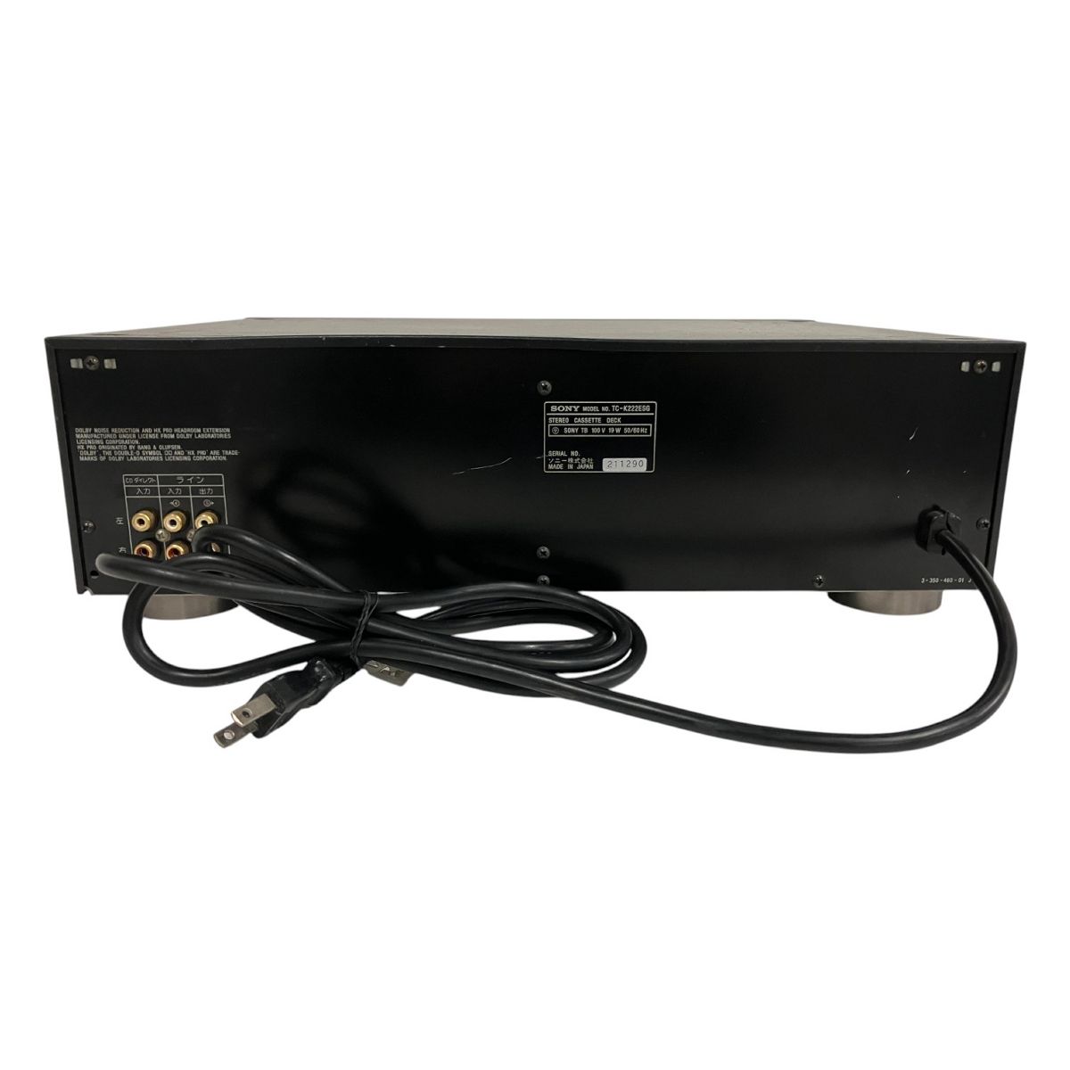SONY TC-K222ESG カセットデッキ ソニー 音響機器 ジャンク