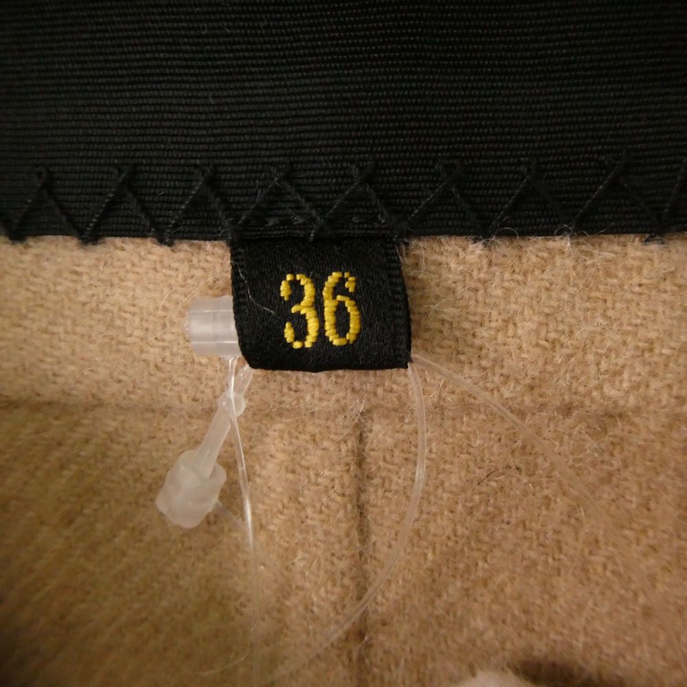 キャメルケヌキノーカラーコート 36