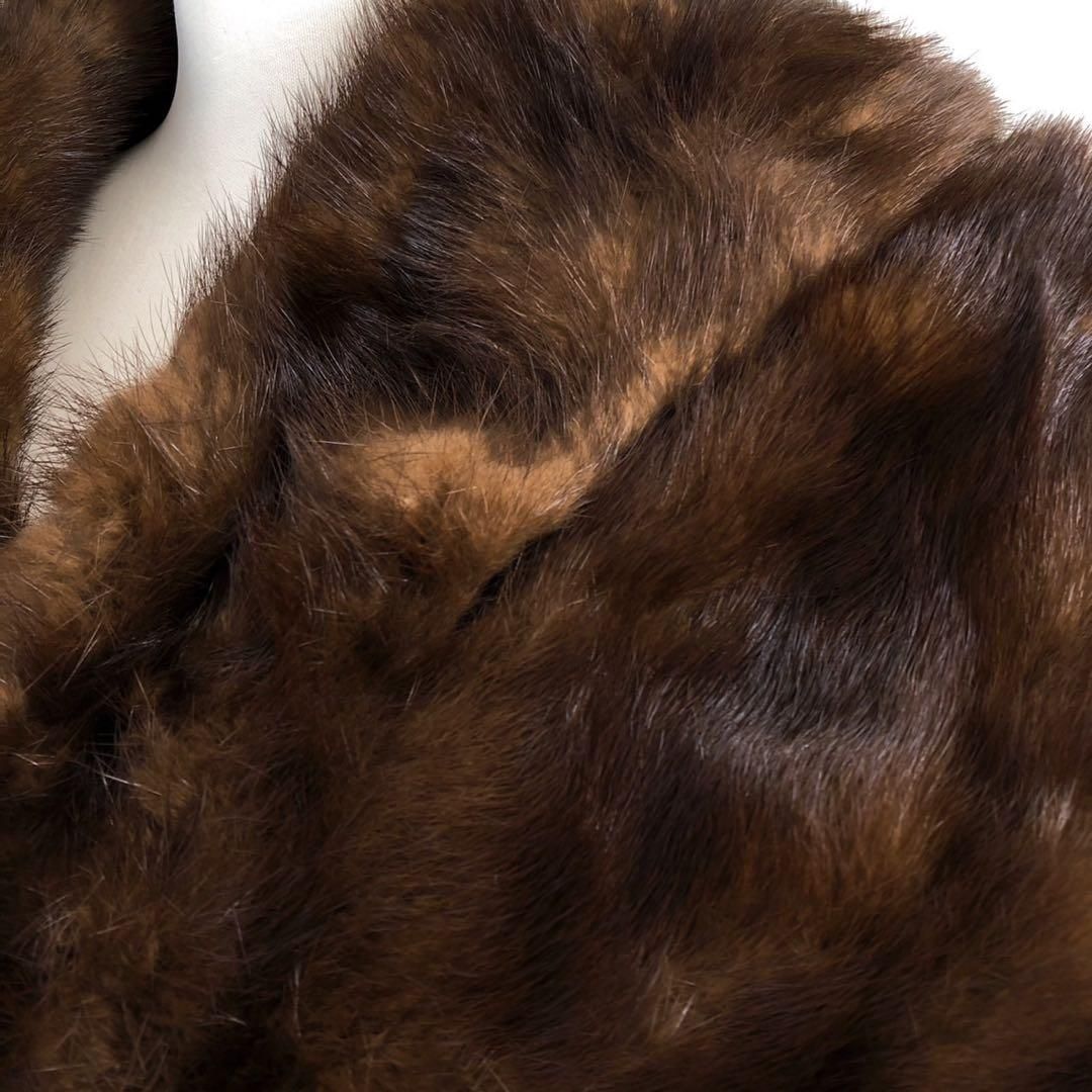 新品】VINTAGE 高級 ミンクストール リアルファー ブラウン 希少 新品