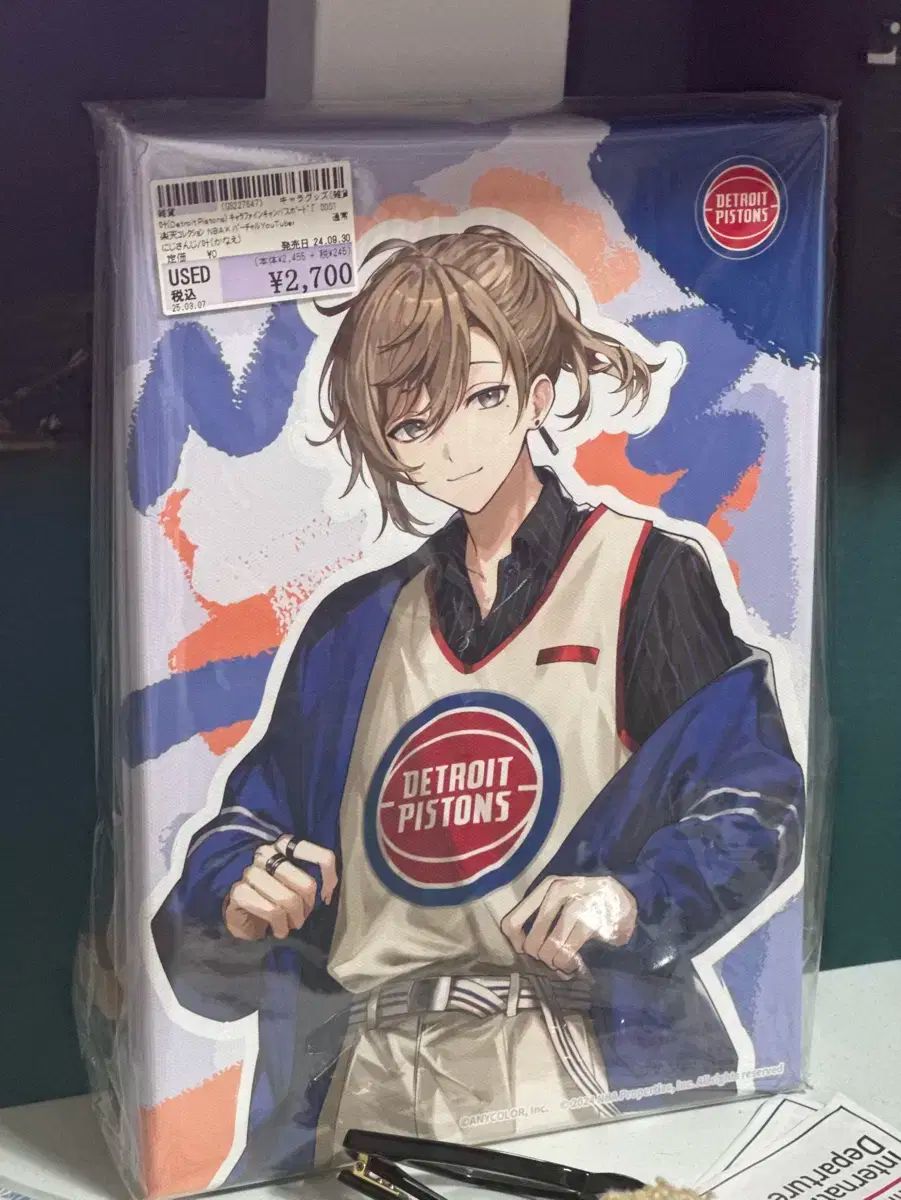 にじさんじ 胡蝶 カナエ デトロイト ザ・ピストンズ くじ カンバス キャンバス