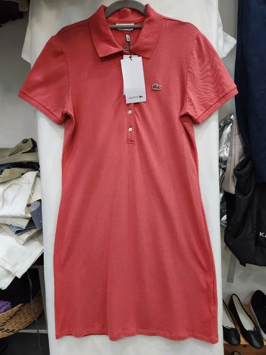 LACOSTE ラコステ スリムフィット ピケ ワンピース 38