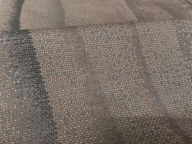 平和屋着物○本場大島紬 9マルキ よろけ縞 正絹 逸品 AAAV9039np