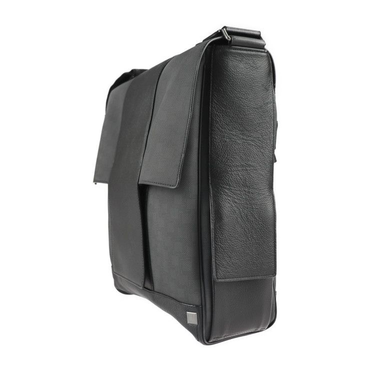 Dunhill ダンヒル ショルダーバッグ PVC レザー グレー ブラック D