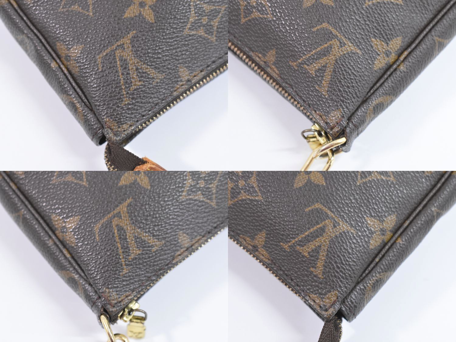 本物 ルイヴィトン LV LOUIS VUITTON ポシェットアクセソワール モノグラム アクセサリーポーチ ハンドバッグ ブラウン M51980  ビトン バッグ ジェンダーレス ジェンダーフリー 中古 【フォロー割】 - メルカリ