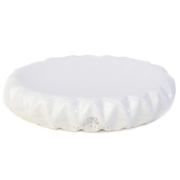 【LENE BJERRE / リーネ ヴェール】 (493401409 WHITE) ホワイト CRYSTALシリーズ ソープトレイ 石鹸置き [新品] [訳あり] おしゃれ 置物 雑貨 白 ホワイト ローズゴールドトーン・プレーティング