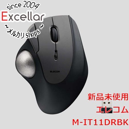 [bn:16] ELECOM　2.4GHz無線トラックボール IST 5ボタン ベアリングモデル　M-IT11DRBK　ブラック