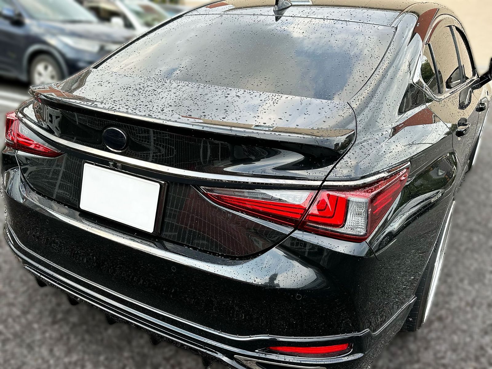 Tint+何度も貼れる エンブレム スモークフィルム(ブラックスモーク5