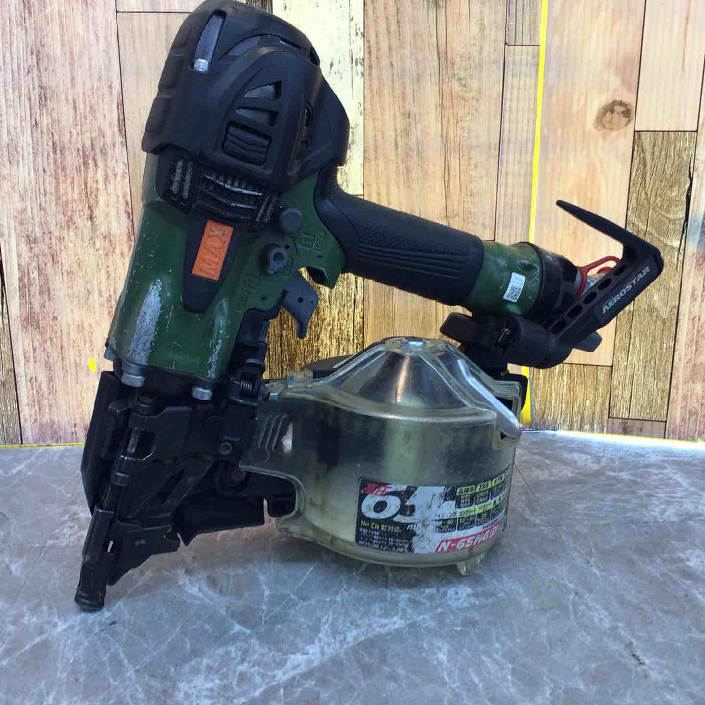 中古品】☆マックス MAX 65mm 高圧エア釘打ち機 HN-65N4(D)_ミリタリー 