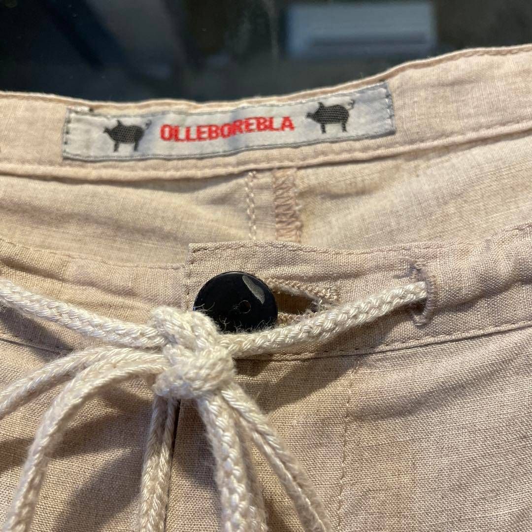 アルベロベロ OLLEBOREBLA ♡ ブタさんペイズリー柄サルエルパンツ OLLEBOREBLA アルベロベロ ぶたさん パンツ ズボン ワイド 刺繍