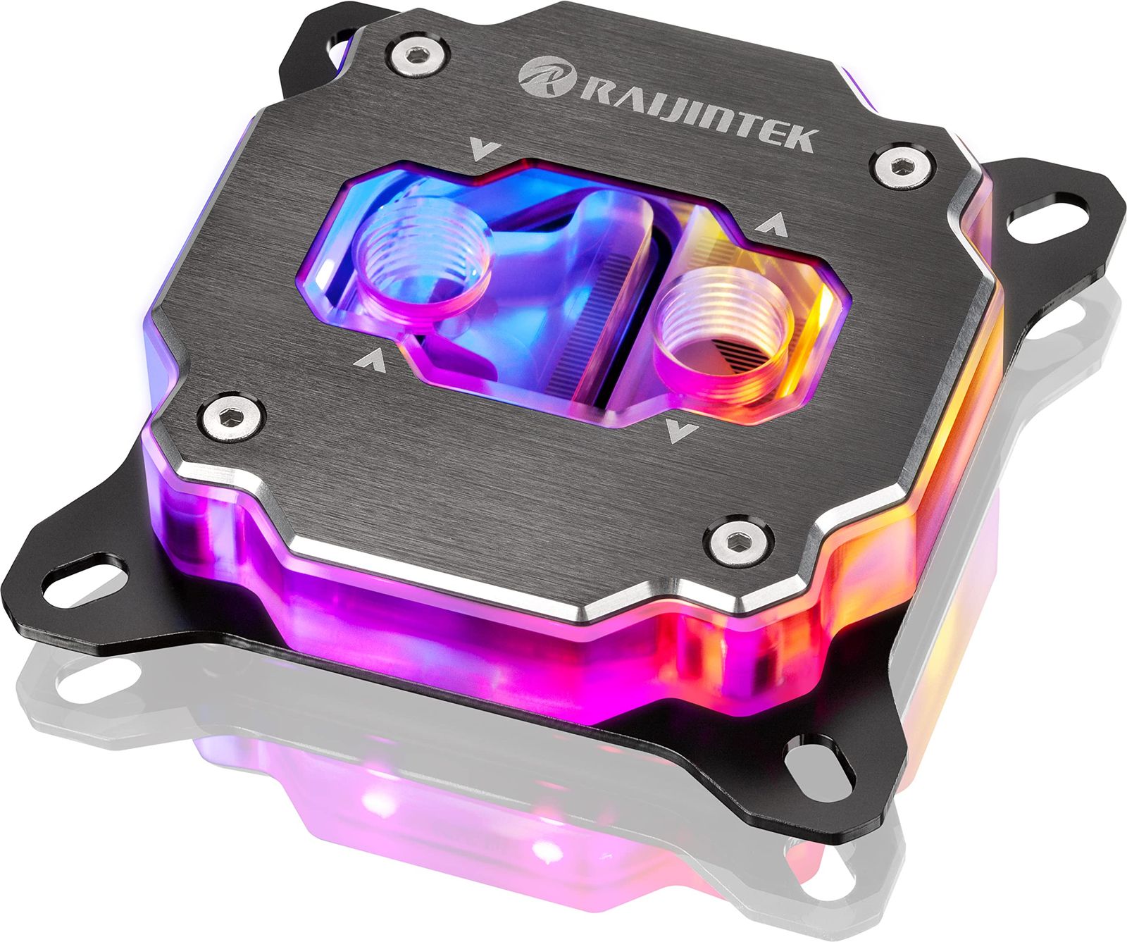 RAIJINTEK FORKIS PRO RBW ARGB LED ライト付き CPU ウォーターブロック フル銅素材 合金化により溶解 3D マイクロフィン構造を採用 IntelR LGA 1700 AMDR AM5 0R40B00200