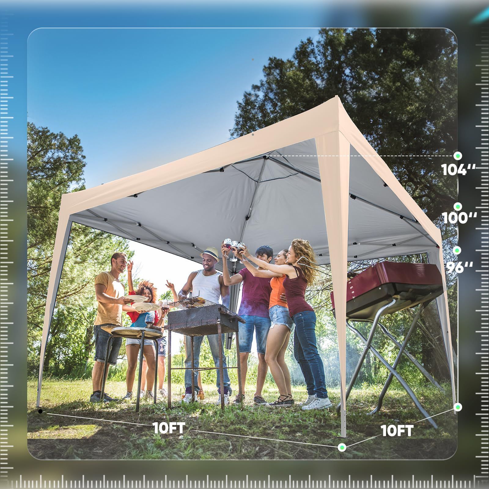 ADVANCE OUTDOOR ワンタッチ タープテント 3段階調節 2m UV Amazon | ADVANCE OUTDOOR ワンタッチ タープテント 3段階調節