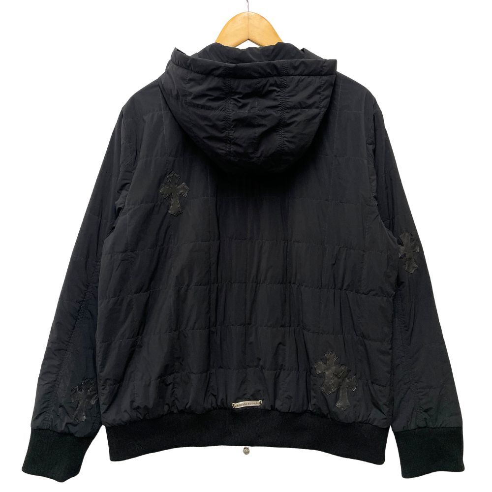 CHROME HEARTS クロムハーツ DAMAGED GOODS FBRC VJ クロスパッチ付 ダブルジップ フーデット インボイス付属 正規品 / 40174 CHROME HEARTS クロムハーツ DAMAGED GOODS FBRC VJ クロスパッチ付