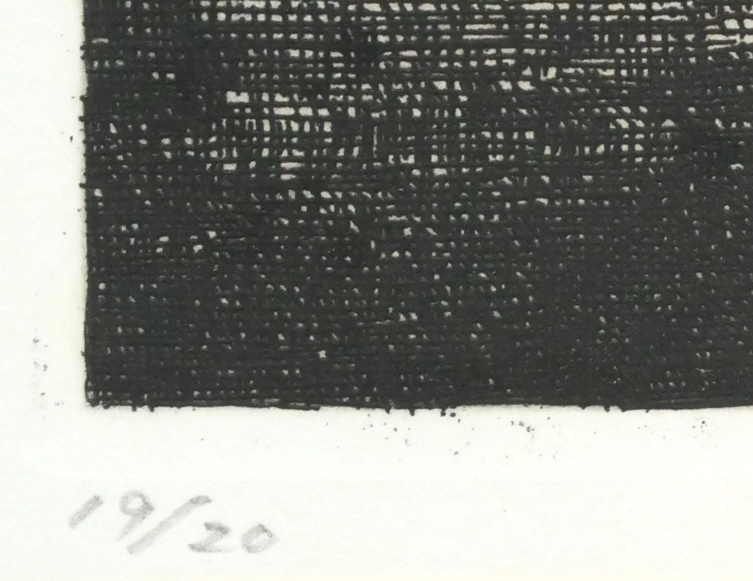 浜田知明　銅版画 浜田知明 銅版画 浜田知明「初年兵哀歌『頭』」エッチング