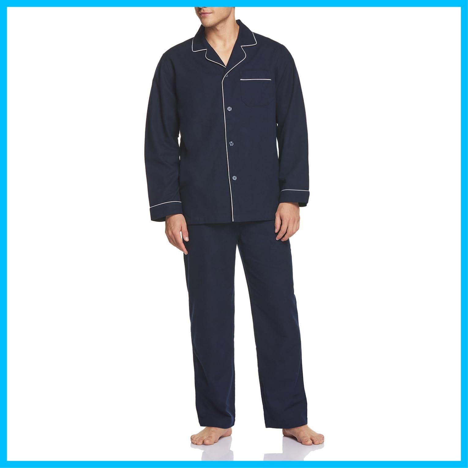 【人気商品】[テスラ] CQR あったか パジャマ メンズ [保温・軽量] 上下セット・パンツのみ 綿100 フランネル ルームウェア ネルパジャマ ゆったり 無地 チェック 前開き オールシーズン 大き