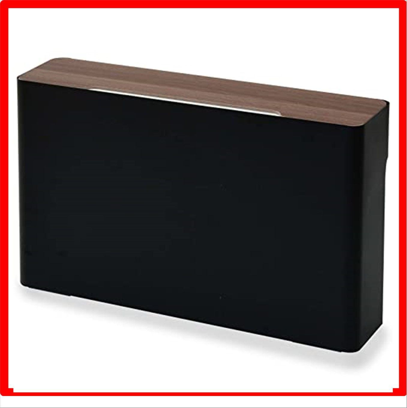 おすすめ】ブラック Style: 幅60×高さ37 [山善] ケーブルボックス 大型 ワイド (ルーター 収納) スチール製(マグネット対応)  10個口タップ インテリアショップはるきち メルカリ