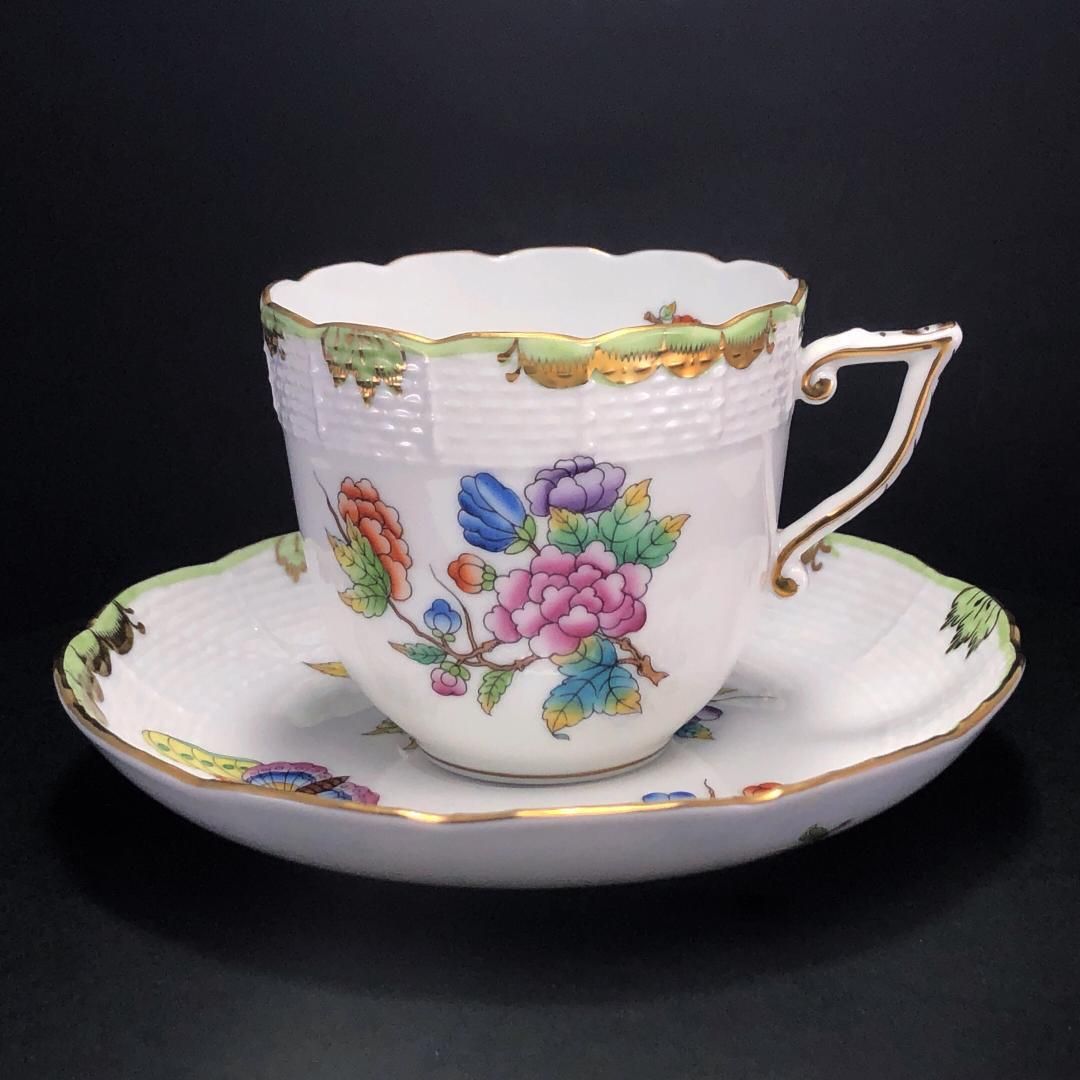 訳あり・売り切り】HEREND ヘレンド／ヴィクトリア・ブーケ コーヒー