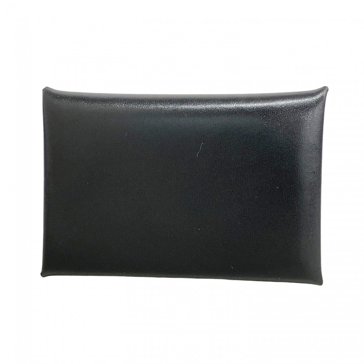 5fc2504 エルメス カードケース カルヴィ ボックスカーフ ブラック シルバー金具 W刻印 メンズ レディース ユニセックス