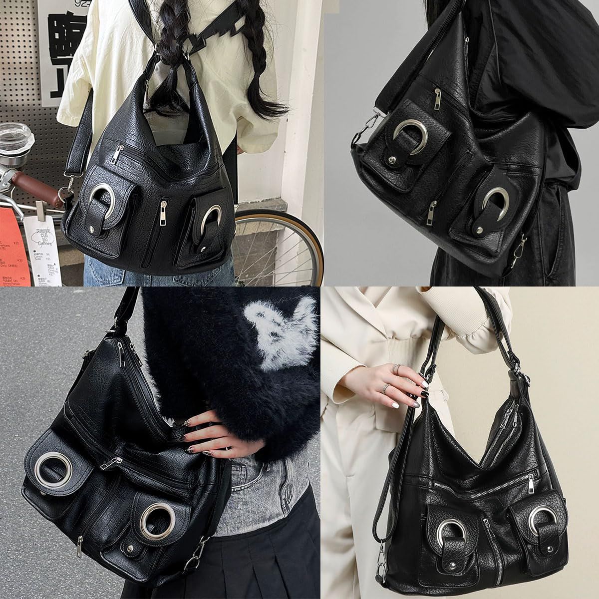 y2k 2way エディターズバッグ　シティ　ハンドバッグ　トートバッグ FREE STYLISTS ショルダーバッグ バッグ Y2K アウトポケット