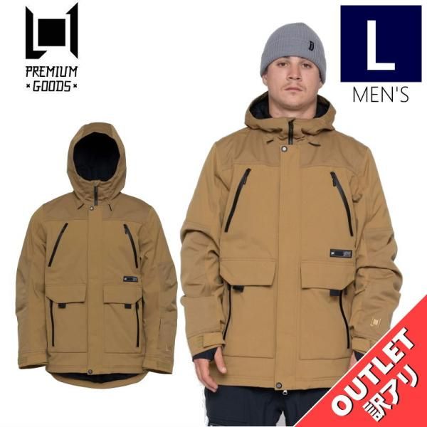 【アウトレット】23-24 L1 WILLIAMS JKT DULL GOLD Lサイズ メンズ スノーボード スキー スノボウェア ジャケット 型落ち 