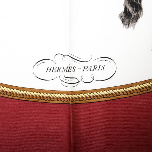 エルメス HERMES スカーフ カレ90 シルク REPRISE 乗馬風景 馬