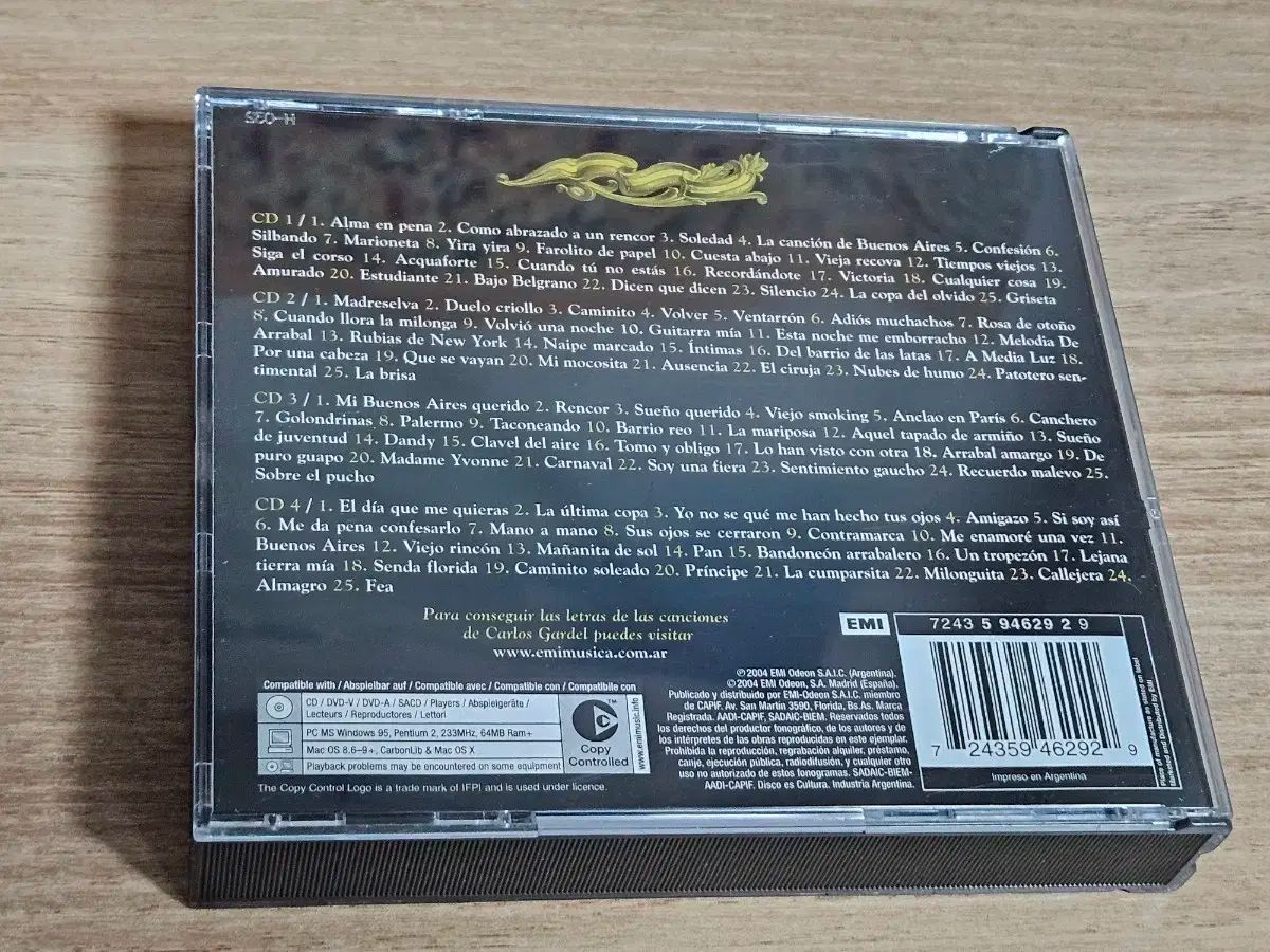 100 Por Carlos Gardel 4CD