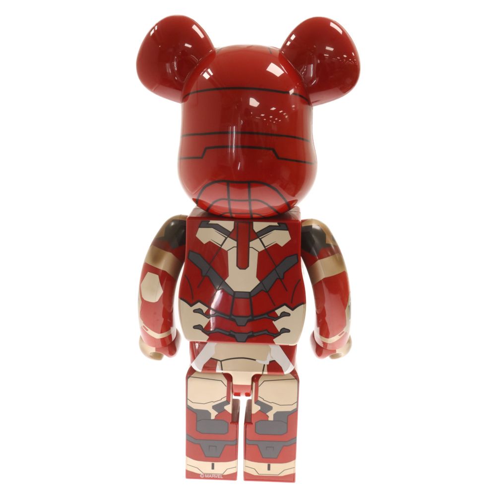 MEDICOM TOY (メディコムトイ) BE@RBRICK MARVER IRONMAN3 ベアブリック 1000% アイアンマン フィギュア 人形 レッド/ゴールド