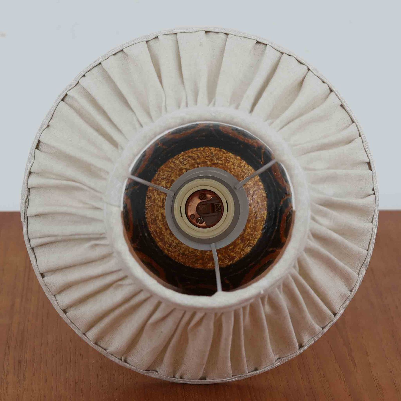 Jette Helleroe テーブルランプ 高さ35cm デンマーク製 北欧ビンテージ家具 北欧照明 陶器ランプ DK18762 NEXPOTALLINN_EU