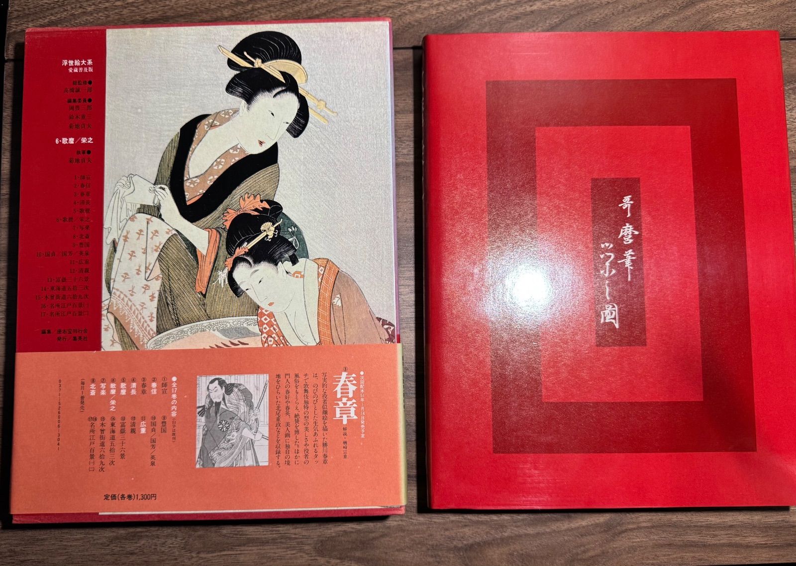 歌麿/栄之 浮世絵大系 集英社発行 函付き 解説付き 大河ドラマ