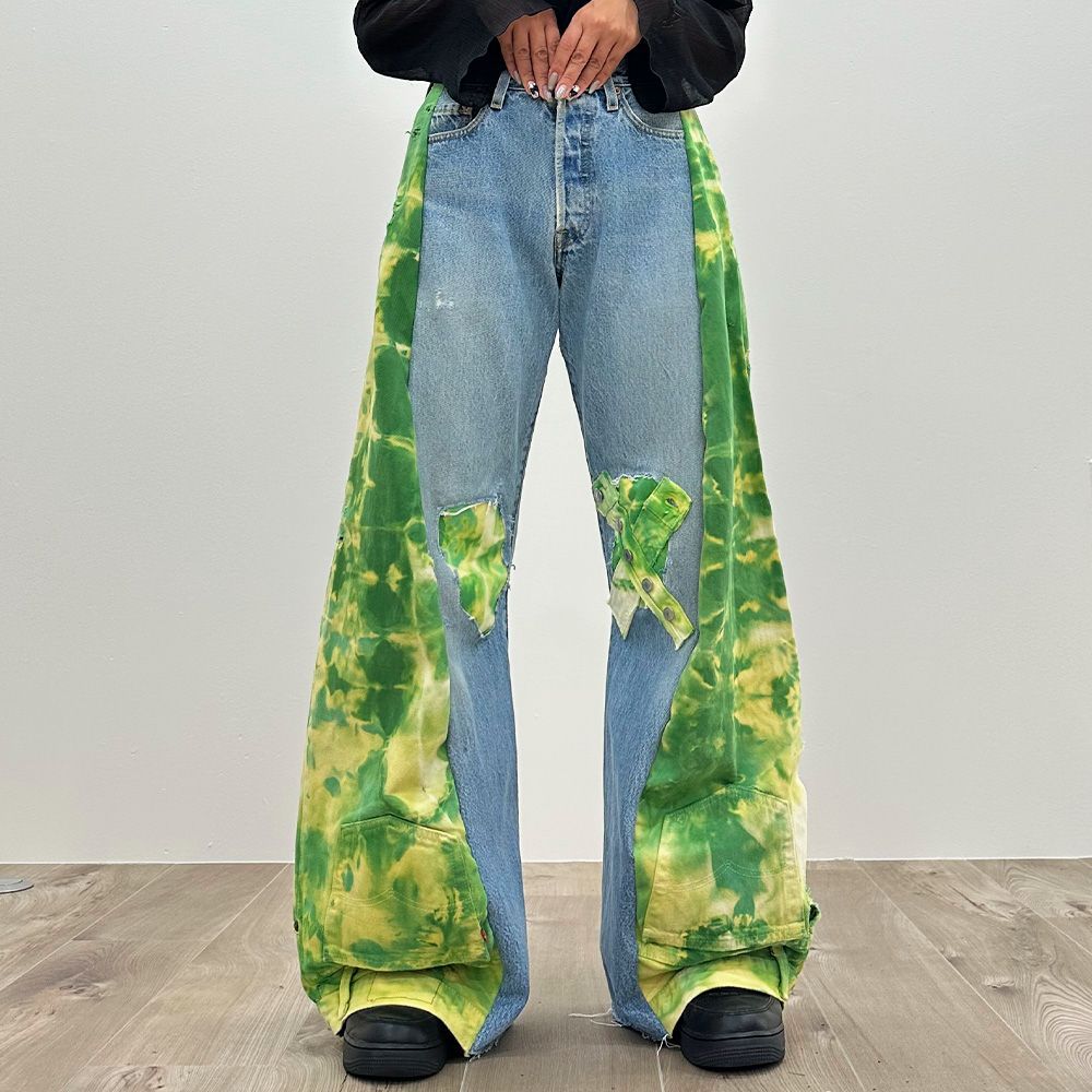 No.30 再構築 リメイクデニム ジーパン Y2K