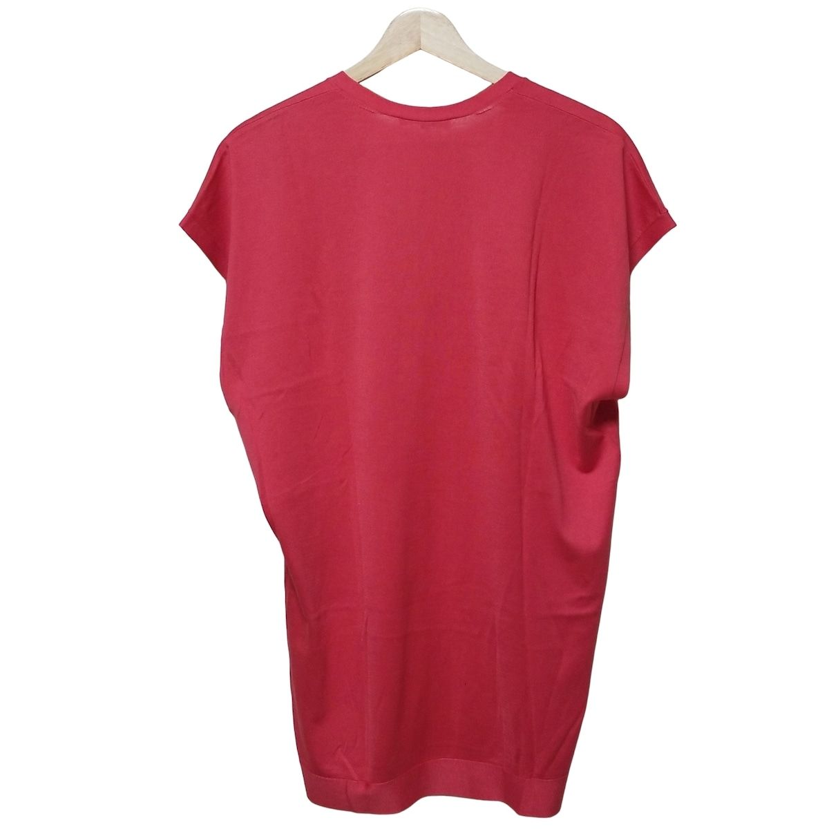 Max Mara マックスマーラ 半袖カットソー サイズS レディース - レッド Vネック