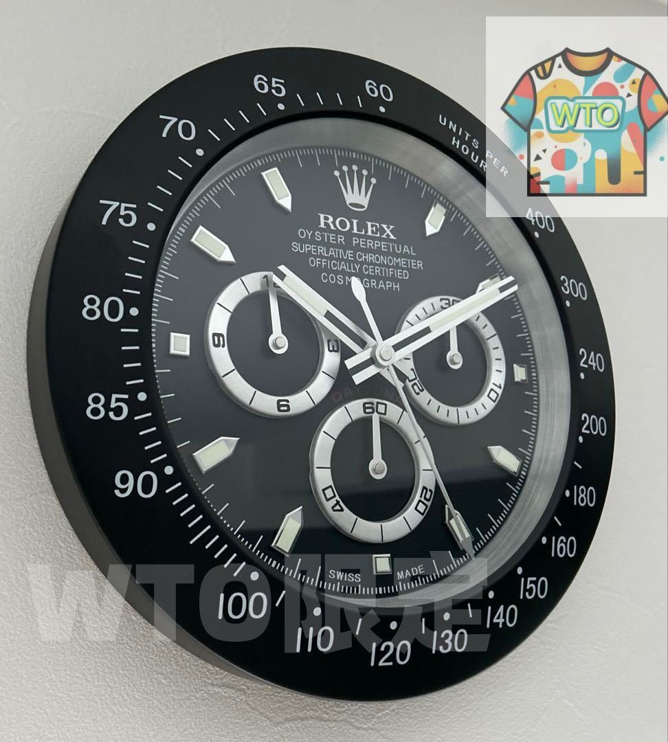 ロレックス デイトナ 掛け時計 販促品 海外販促品 新品 ROLEX掛け時計 コスモグラフ デイトナ-WTO輸入1
