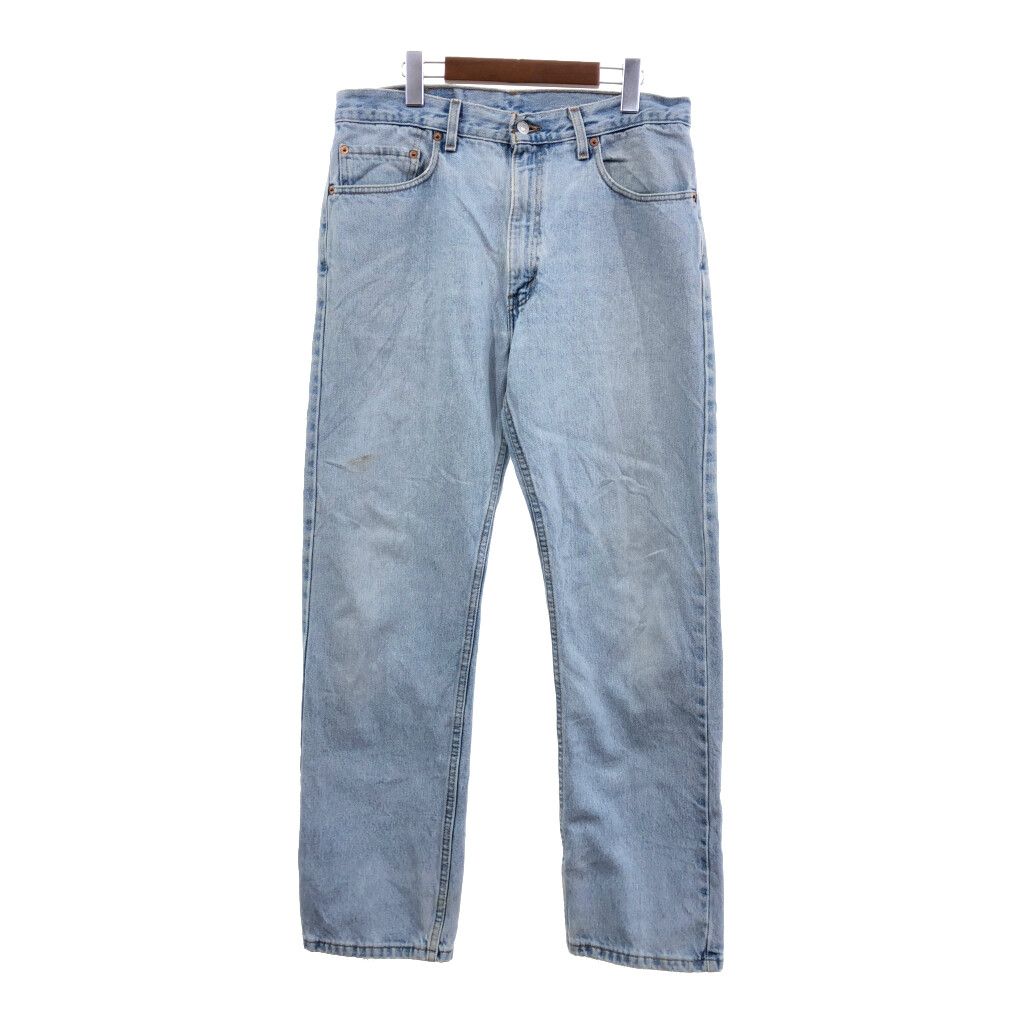 90年代 USA製 Levi's リーバイス 505 デニムパンツ アメカジ ブルー (メンズ W34 L30) 中古 古着 Q5036