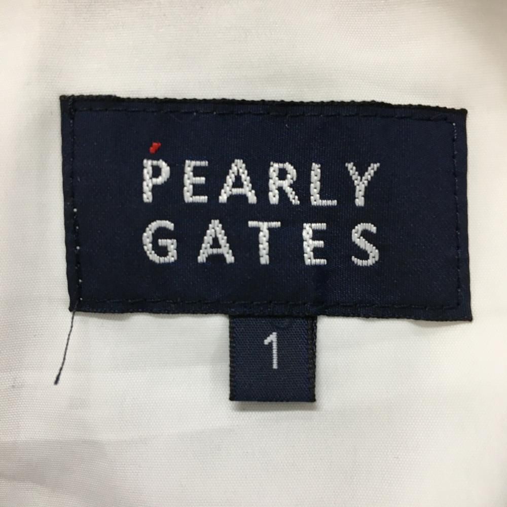 プリーツスカート 白×ダークネイビー