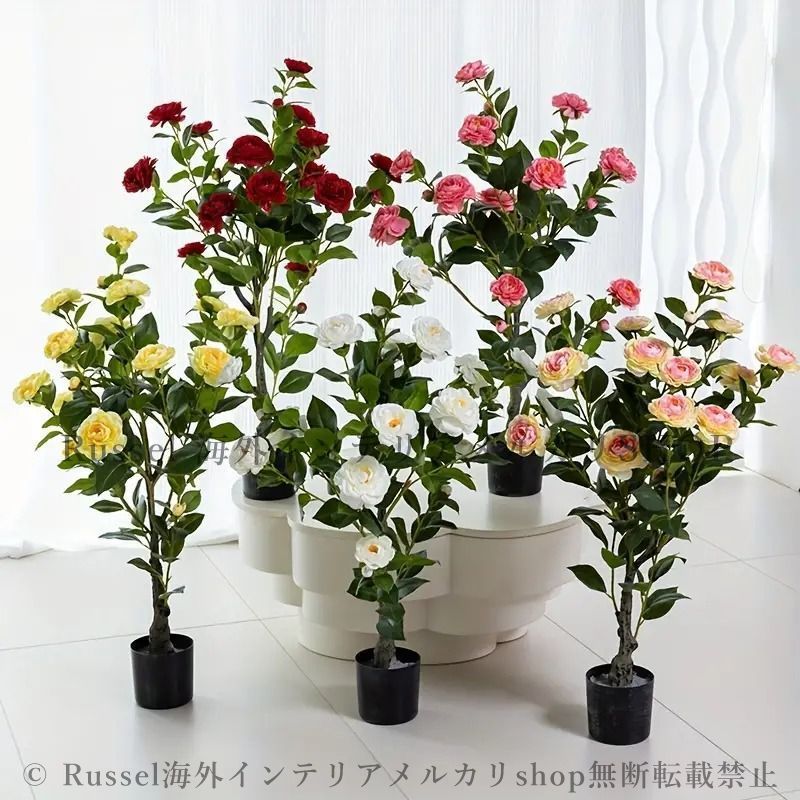 造花 薔薇 木 フェイクフラワー フェイクグリーン 人工 エレガント お洒落 インテリア パーティ ブライダル イベント バラ ローズ 4-7