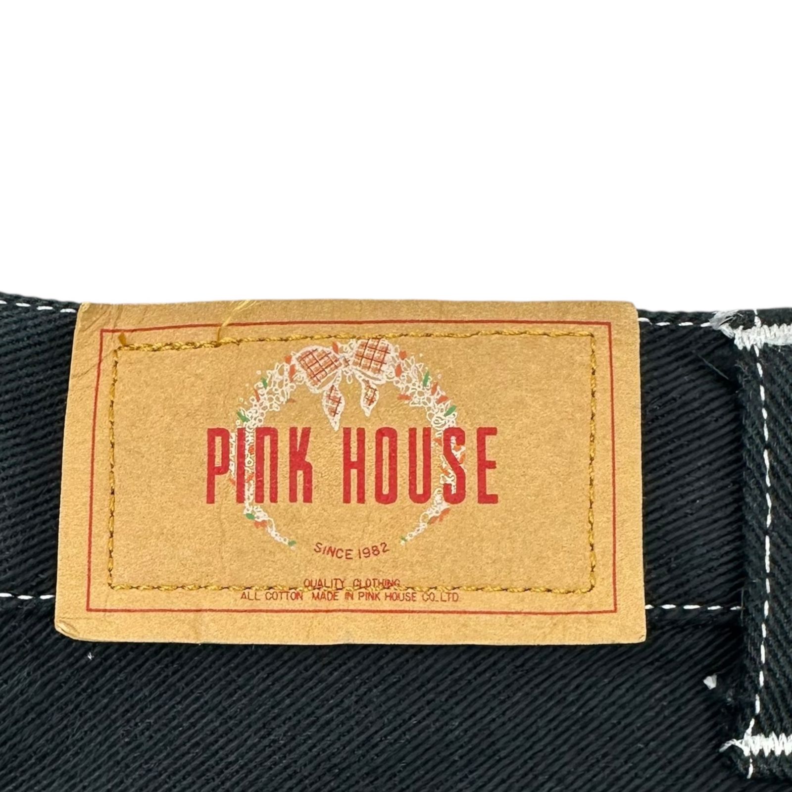 PINK HOUSE(ピンクハウス) 00's Logo Patchwork Long Denim Skirt ロゴ