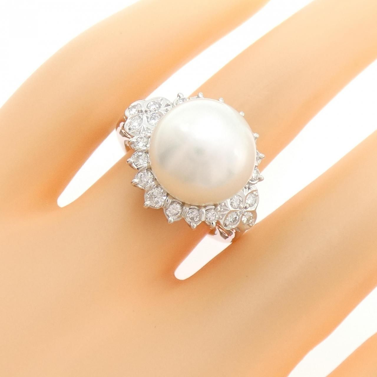 PT900 白蝶パール リング 12.2mm - メルカリ