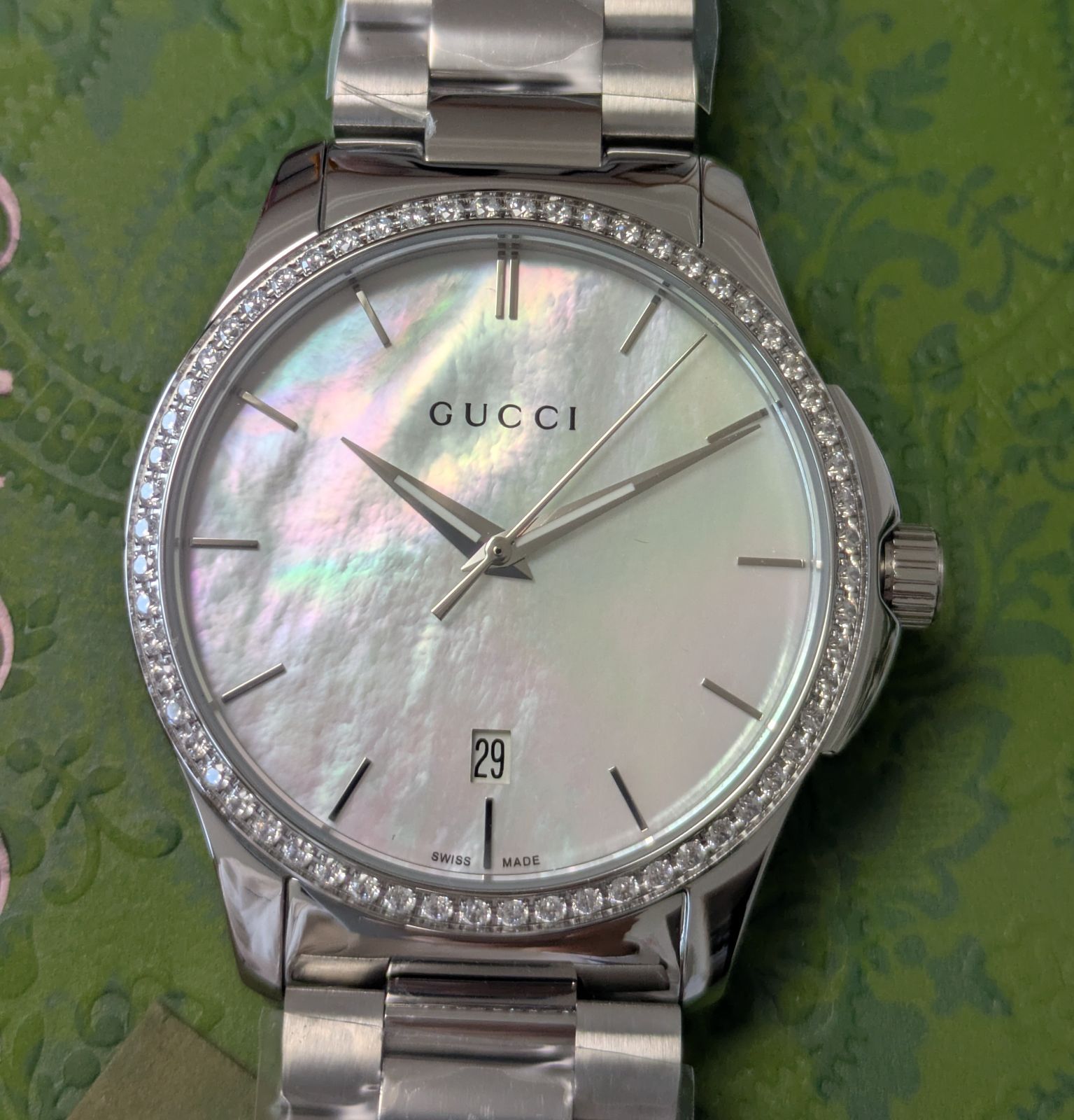 新品未使用 GUCCI グッチ ダイヤモンド マザーオブパール G