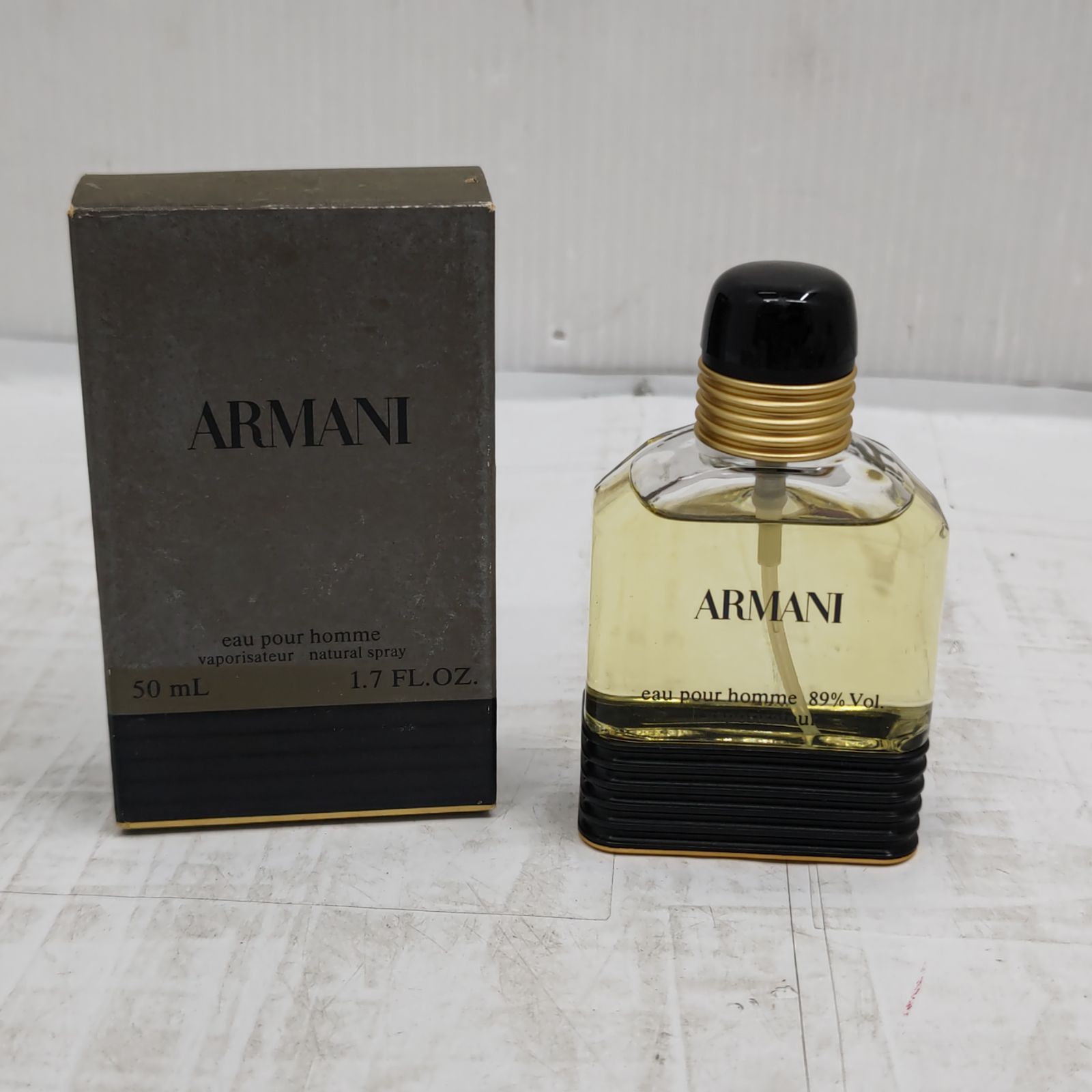 h61003 Giorgio Armani ジョルジオ アルマーニ オー プールオム スプレー Eau Pour Homme 50ml spray vintage 香水 50ml 残量約8割以上