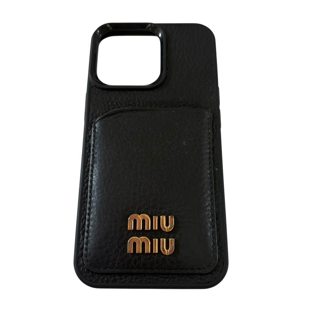 ギャランティカード付き ミュウミュウ MIU MIU iPhone13 Pro