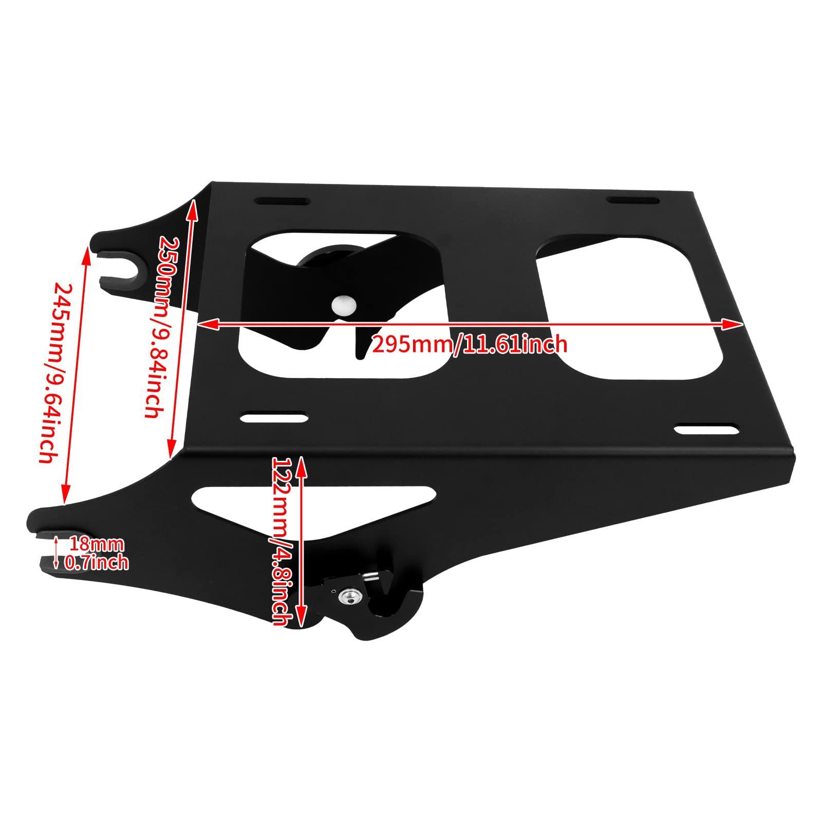 即日発送 ラックケース 荷物棚 取り外し 荷物ラック ハーレー ツーリング ロードキング バイク ロードグライド ストリートグライド 2014以降 HDBUBALUS FLHR FLHRC FLHRSE FLHT 用 ブラック