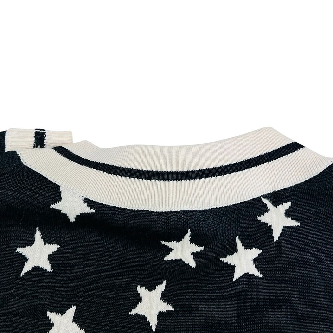 Louis Vuitton スター柄 シルク混 プルオーバーニット