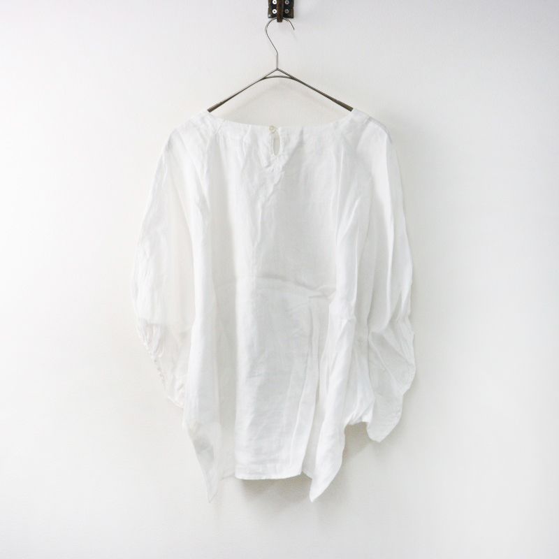 ネストローブ nest Robe リネン100% リネンシャツブラウス 麻 白 ネストローブ nest Robe リネン 100% ブラウス ホワイト 麻
