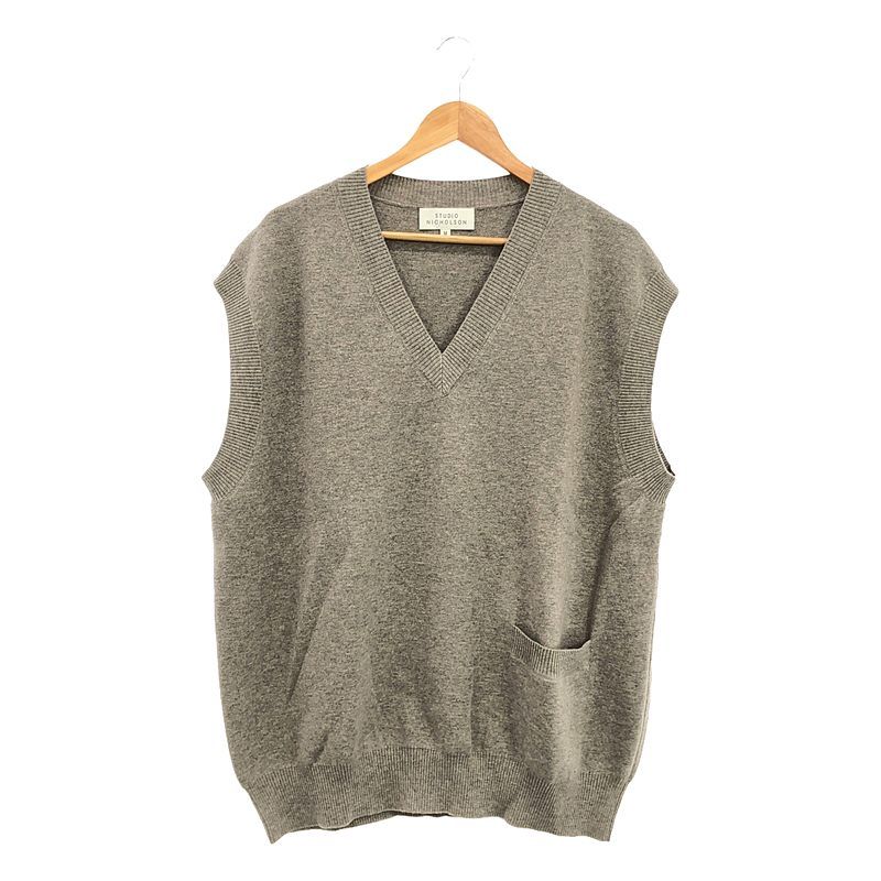 スタジオニコルソン FOSS 12GG MERINO KNIT V VEST 美品】 Studio Nicholson / スタジオニコルソン | FOSS 12GG
