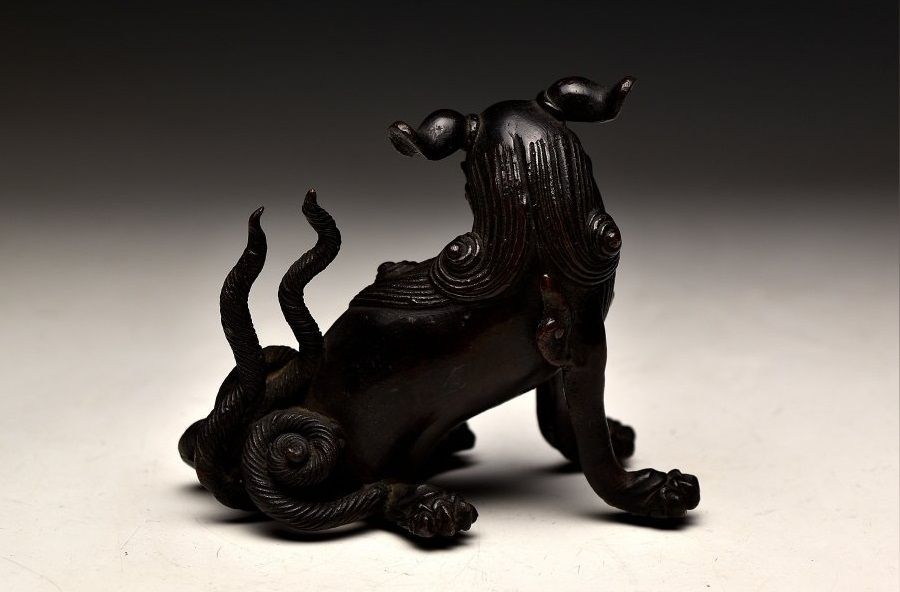蔵A681】中国古美術 古銅獅子香炉飾 明時代 - メルカリ