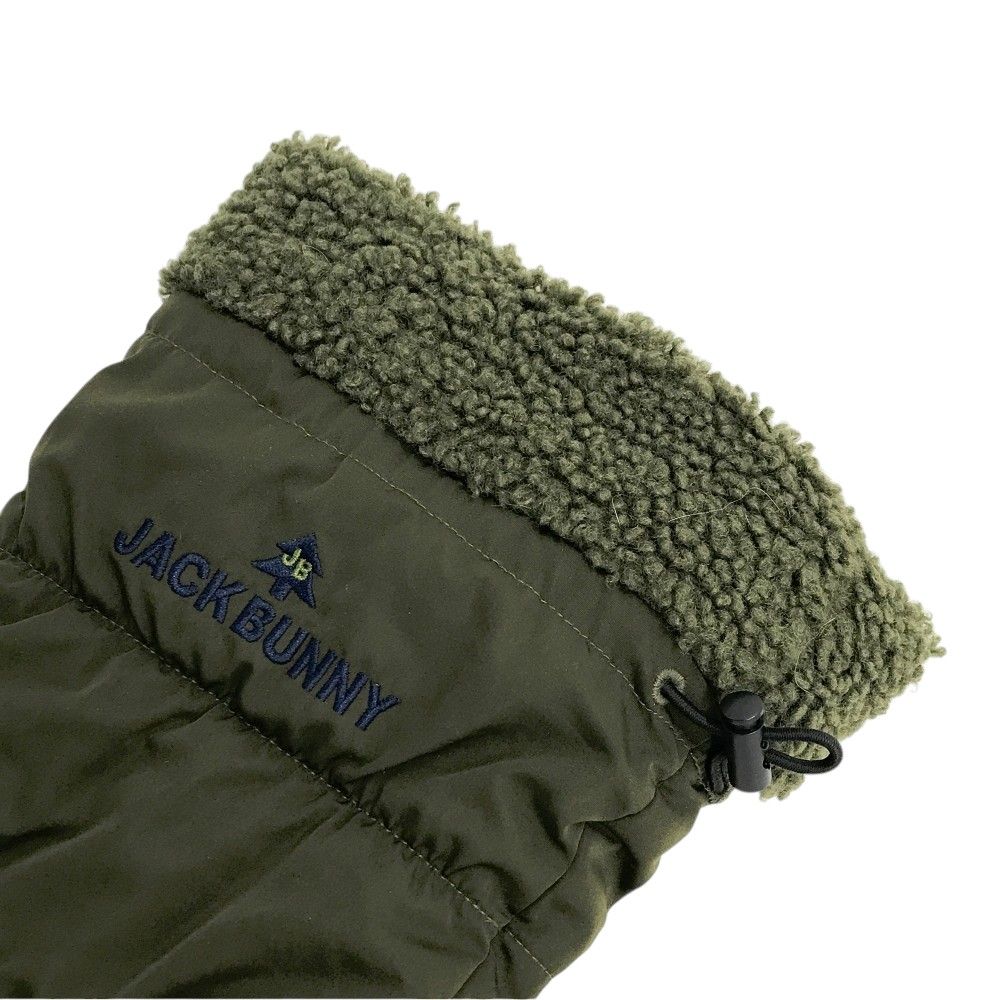 美品 JACK BUNNY ゴルフ 中綿レッグウォーマー 裏フリース ネイビー