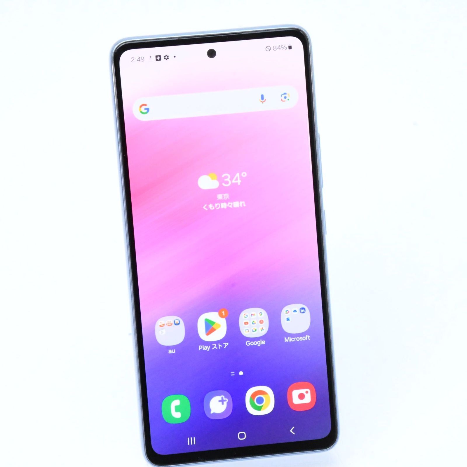 電池良好】SIMフリー au Galaxy A53 5G SCG15 オーサムブルー