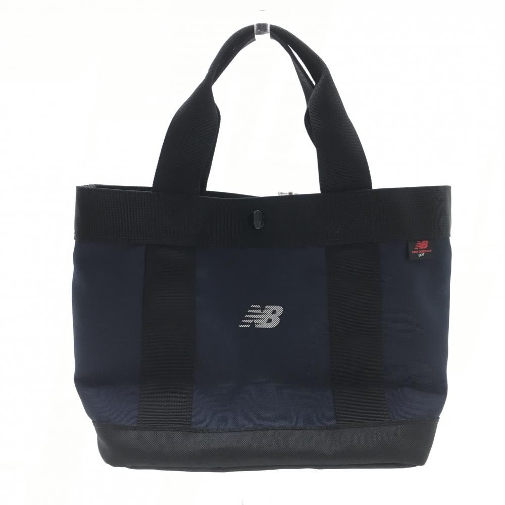 超美品】ニューバランスゴルフ カートバッグ ネイビー ロゴプリント