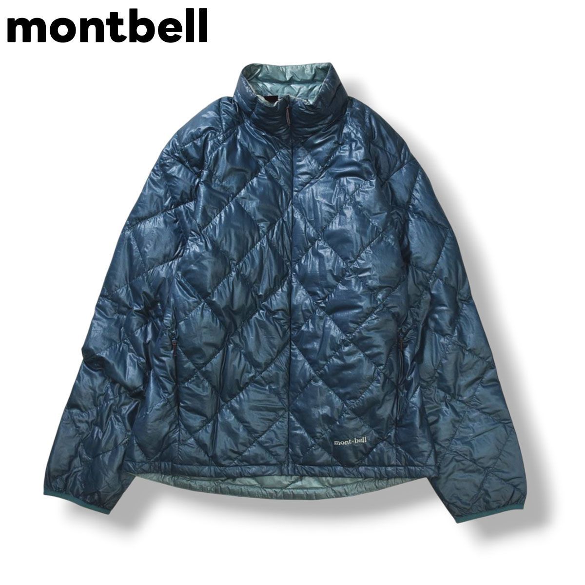 軽量防寒 モンベル montbell U.L. ダウンジップジャケット Women’s 800FP バリスティックナイロン アウトドア タウンユース L レディース ♪